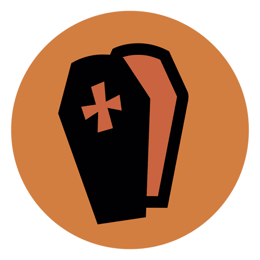 Coffin circle icon PNG Design
