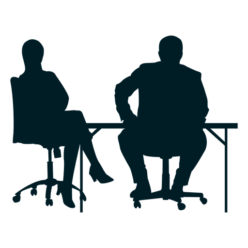 Colleagues working on desk PNG Design