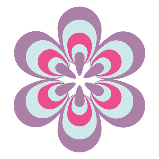 Icono de flor colorida