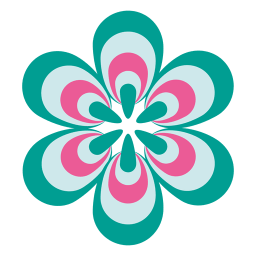 Colorful flower icon 2 - Transparent PNG & SVG vector file