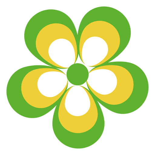 Colorful flower icon 5 PNG Design