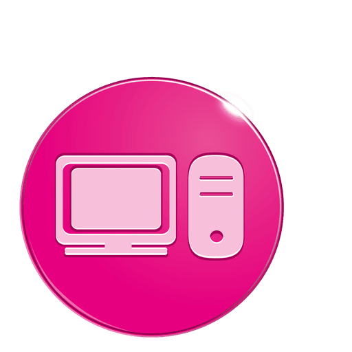Icono de burbuja de computadora Diseño PNG