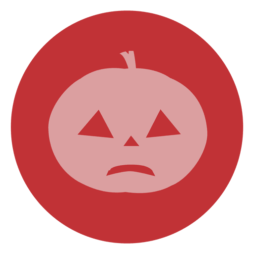 Creepy pumpkin circle icon 1 PNG Design