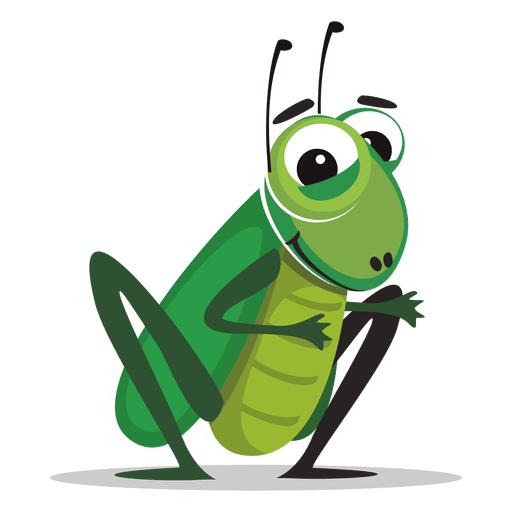Cricket Bug Cartoon PNG-Design