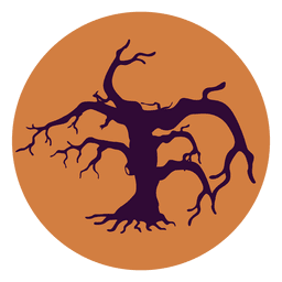 Ícone de círculo de árvore torta 1 Desenho PNG