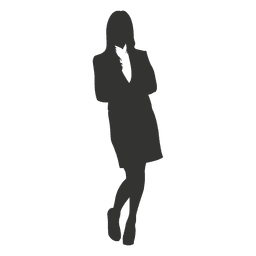 Mulher de negócios de braços cruzados em pé 1 Desenho PNG