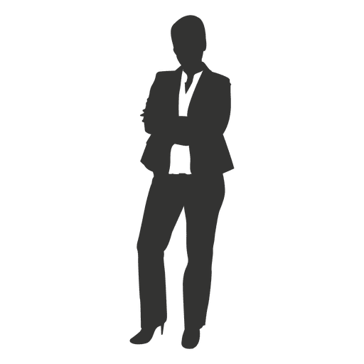 Cross arms executive standing - Transparent PNG & SVG vector file