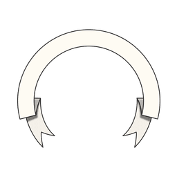 Gebogenes handgezeichnetes Band PNG-Design