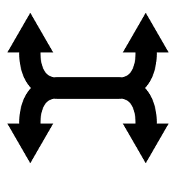 Multi setas curvas Desenho PNG