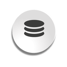 Ícone de bolha do banco de dados Desenho PNG