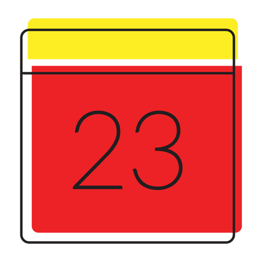 Date calendar icon PNG Design