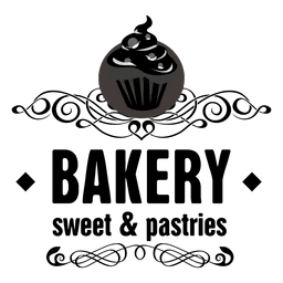 Dekoratives Backetikett PNG-Design