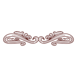 Dekorative Ornamente Teiler PNG-Design