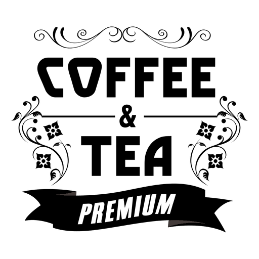 Rótulo de café premium decorativo - Baixar PNG/SVG Transparente