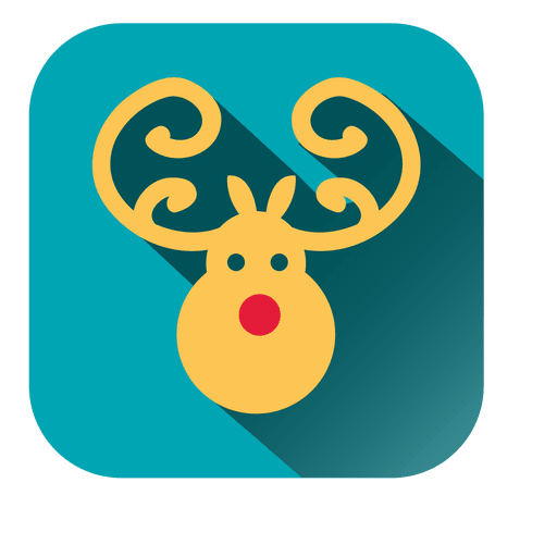 Reindeer head icon PNG Design