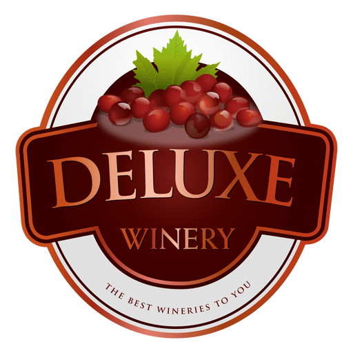 Deluxe winery logo PNG Design