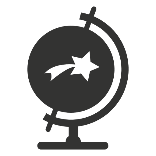 Desk globe with star icon Transparent PNG Desk globe with star icon Transparent PNG