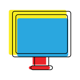 Icono de computadora de dispositivo de compensación brillante Diseño PNG