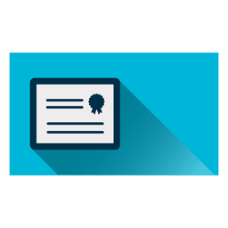 Diplom quadratische Ikone PNG-Design