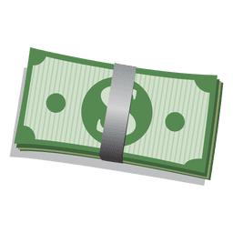 Vetor notas de dólar Desenho PNG