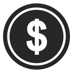 Dollar-Münzen-Währungssymbol PNG-Design