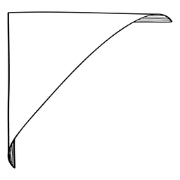 Rótulo do canto do Doodle Desenho PNG