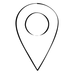 Puntero de ubicación de Doodle Diseño PNG