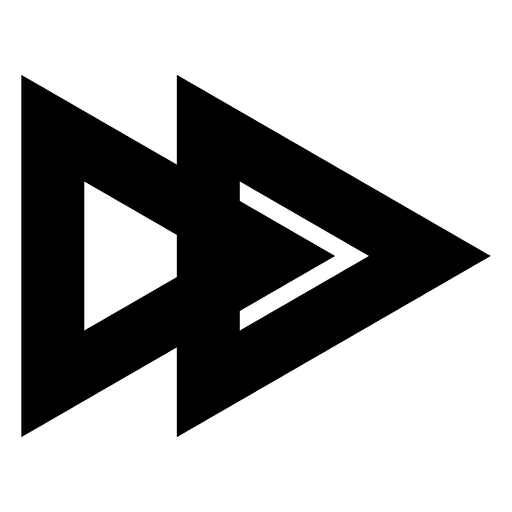 Ponta de seta de triângulo duplo Desenho PNG
