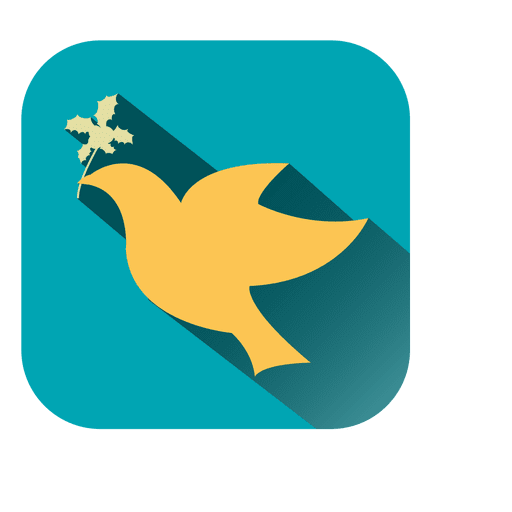 Dove square icon PNG Design