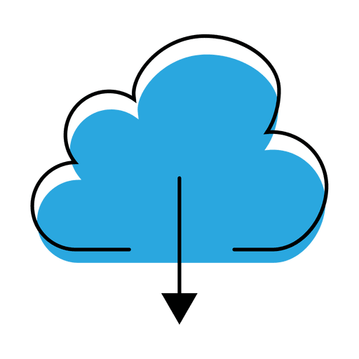Download cloud icon PNG Design