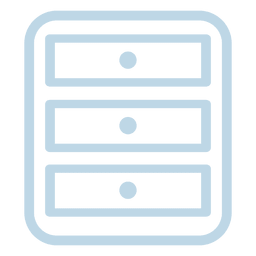 Drawer cabinet line icon