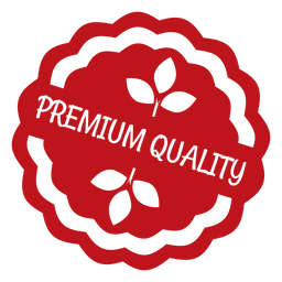 Red ecology label badge PNG Design