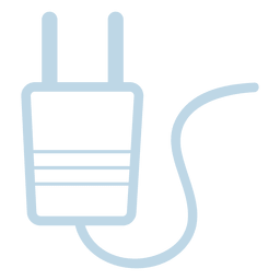 Symbol für elektrische Steckleitung PNG-Design