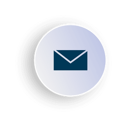 Icono de círculo de correo electrónico en 3D Diseño PNG