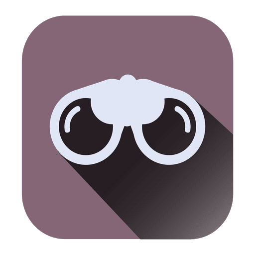 Eyeglass square icon PNG Design