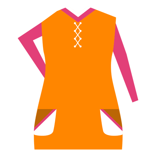 Colorful fashion clothes dress PNG Design