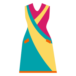 Vestido de ropa de moda brillante Diseño PNG