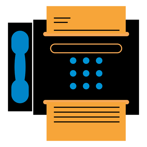 Fax machine icon PNG Design