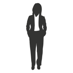 Posição executiva feminina Desenho PNG
