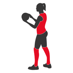 Jogador de voleibol feminino 1 Desenho PNG