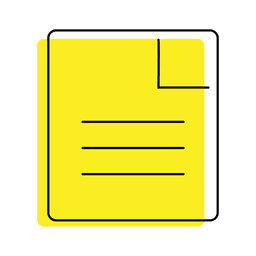 Yellow File document icon PNG Design Transparent PNG
