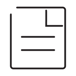 Icono de trazo de documento de archivo Diseño PNG