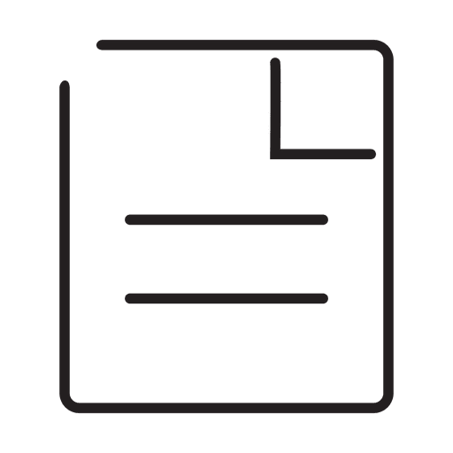 Icono de trazo de documento de archivo Diseño PNG