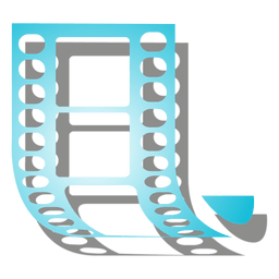 Filmstrip icon with shadow PNG Design