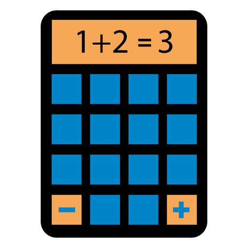Flat calculator icon design