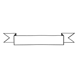 Cinta de doodle plana Diseño PNG