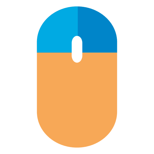 Flat and colorful mouse icon