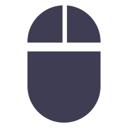 Flaches Maussymbol PNG-Design