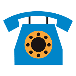 Flat telephone icon PNG Design Transparent PNG