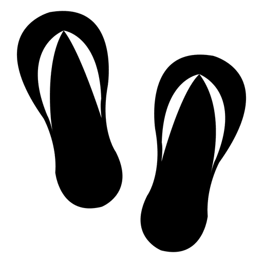 Icono de chanclas Diseño PNG